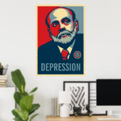 Poster Federal Reserve Chair Ben Bernanke Print (Bureau à domicile)