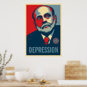 Poster Federal Reserve Chair Ben Bernanke Print (Cuisine)