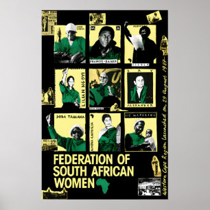 Poster Fédération d'affiche politique d'Afrique du Sud de
