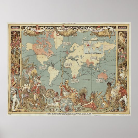 Poster Fédération impériale 1886 | Walter Crane (Devant)