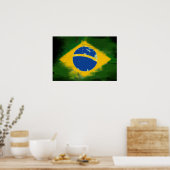 Poster Federative Republic of Brazil flag (Cuisine)