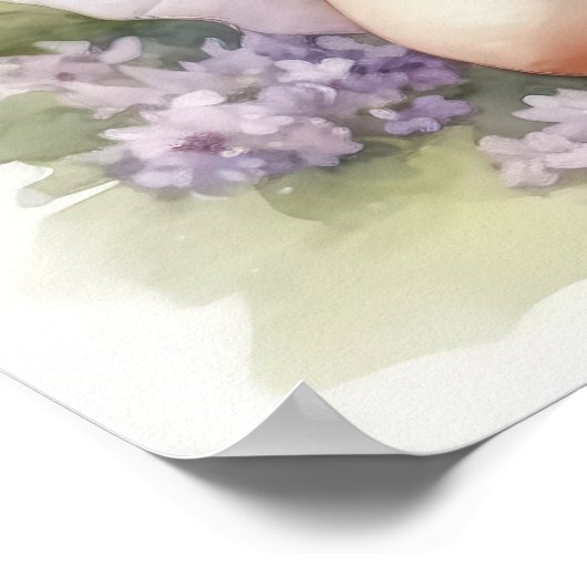 Poster Fée à l'aquarelle violette Vous êtes Magique ! Cit (Coin)