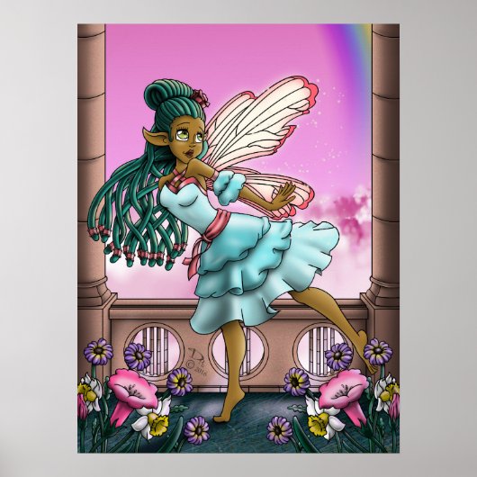 Poster Fée africaine américaine (Devant)