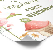 Poster Fée Anniversaire Bienvenue Forêt Enchantée Fille R (Coin)