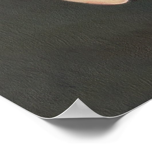 Poster Fée avec un masque papillon ART IMPRIMER arc-en-ci (Coin)
