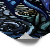 Poster Fée bleue Rose Blue Rose Fae (Coin)