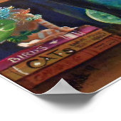 Poster Fée cachant un coque de livre de Cat (Coin)