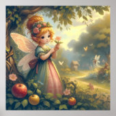 Poster Fée dans le jardin (Devant)