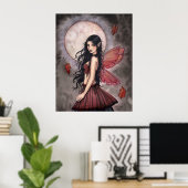 Poster fée d'automne (Bureau à domicile)