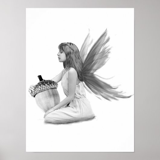 Poster Fée de chêne avec maïs (Devant)