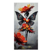 Poster Fée de Fleur Fantaisiste (Devant)