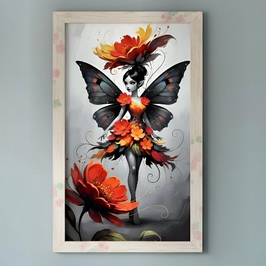 Poster Fée de Fleur Fantaisiste
