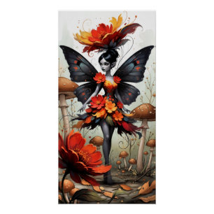 Poster Fée de Fleur Fantaisiste