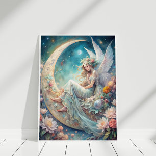 Poster Fée de la fleur de lune