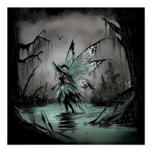 Poster Fée de marais (Devant)