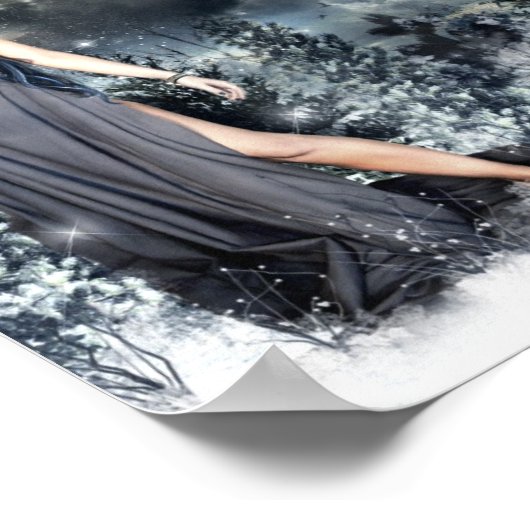 Poster Fée de neige par Holly Siek (Coin)