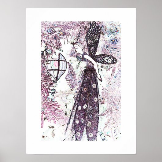 Poster Fée de Noël, 12x16 (Devant)