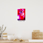 Poster fée de Noël festive rouge (Cuisine)