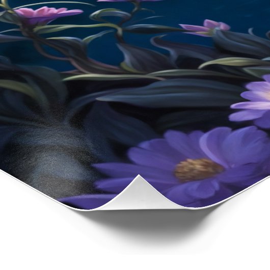 Poster Fée de nuit violette (Coin)