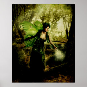 Poster Fée de papillon