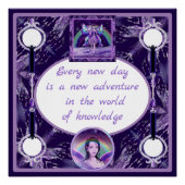 Poster Fée de pluie violette (Devant)