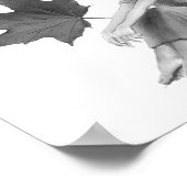Poster Fée d'érable Crison King avec feuille (Coin)