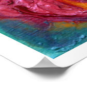Poster FÉE DES FLEURS SUR L'IRIS ROSE Fantaisie (Coin)