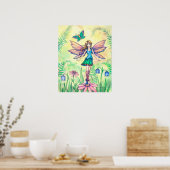 Poster Fée des fleurs un jour de printemps Art (Cuisine)