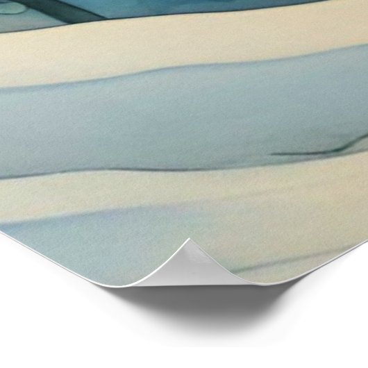 Poster fée d'hiver -artisanal (Coin)