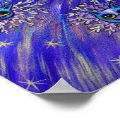 Poster Fée d'hiver magique Filles Chats Flammes de neige  (Coin)