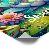 Poster Fée dormant sur un conte de fées personnalisé de f (Coin)