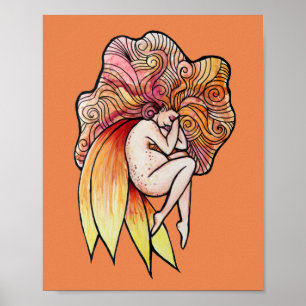 Poster Fée enceinte