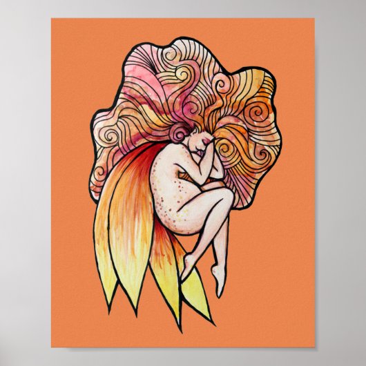 Poster Fée enceinte (Devant)