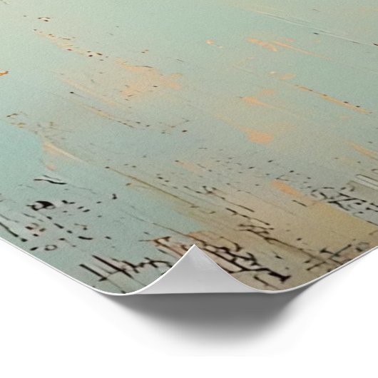 Poster Fée Fantaisiste avec des Ailes de Papillon Florale (Coin)