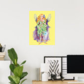 Poster fée fée fée fée avec baguette magique (Bureau à domicile)