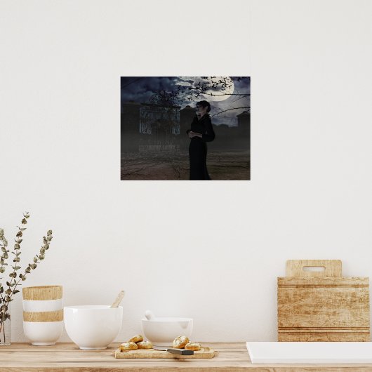 Poster Fée foncée au clair de lune (Cuisine)