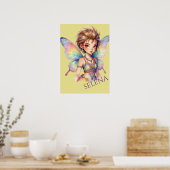 Poster Fée gardienne arc-en-ciel lumineuse (Cuisine)