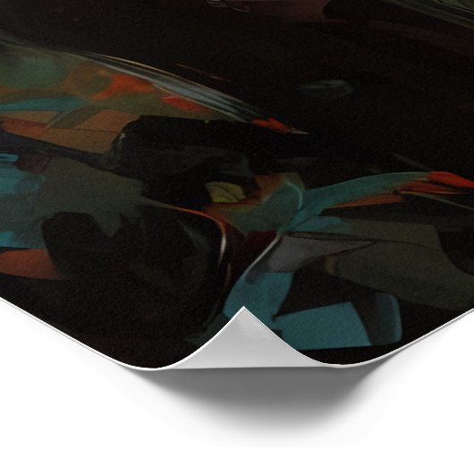 Poster Fée gothique foncée - fille ailée gothique dans la (Coin)