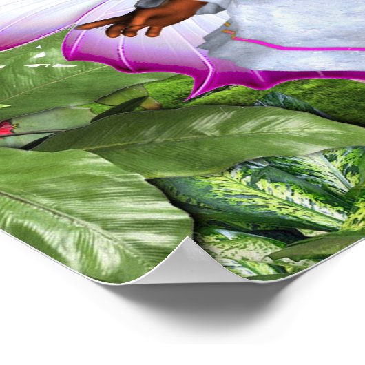 Poster Fée Papillon bébé fille (Coin)