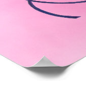 Poster Fée papillon en rose (Coin)