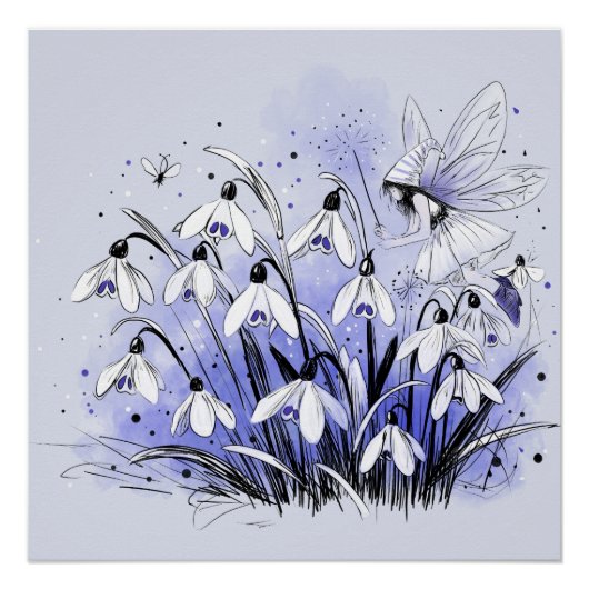 Poster Fée perce-neige (Devant)