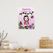 Poster Fée personnalisée aimée, bénie et adorée (Cuisine)