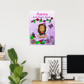 Poster Fée personnalisée aimée, bénie et adorée (Bureau à domicile)