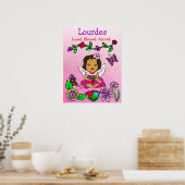 Poster Fée personnalisée aimée, bénie et adorée (Cuisine)