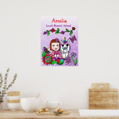 Poster Fée personnalisée aimée, bénie et adorée (Cuisine)