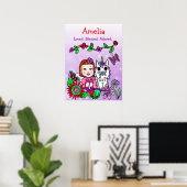 Poster Fée personnalisée aimée, bénie et adorée (Bureau à domicile)