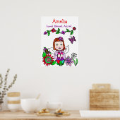 Poster Fée personnalisée aimée, bénie et adorée (Cuisine)