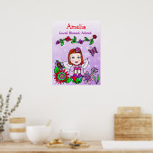 Poster Fée personnalisée aimée, bénie et adorée (Cuisine)