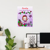 Poster Fée personnalisée aimée, bénie et adorée (Bureau à domicile)