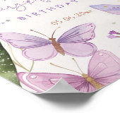 Poster Fée Premier anniversaire Fille 1er anniversaire Fê (Coin)